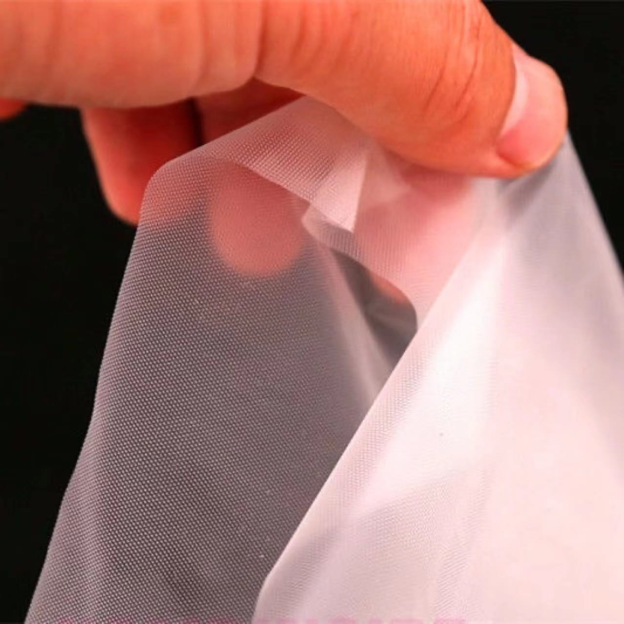 Miljövänliga och mjuka off-white TPE-handskar (diamantmönster)