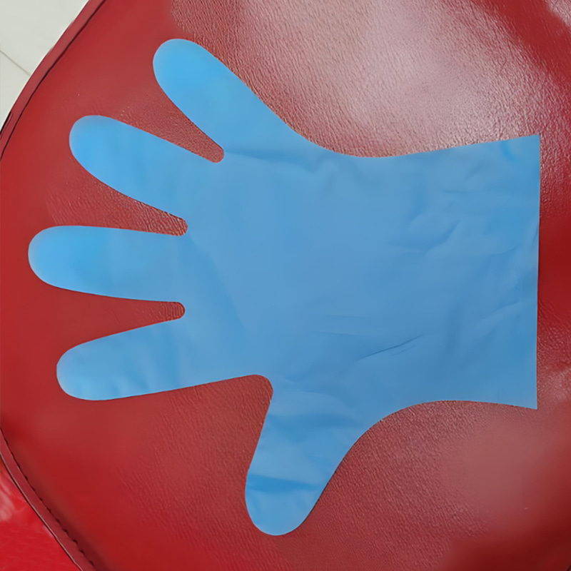Kemikaliebeständighet Blå TPE-handskar (matt textur) Kemikaliebeständighet Blå TPE-handskar (matt textur)